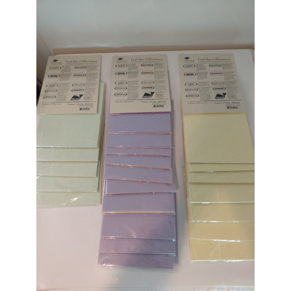 Pulsar Paper Products Handmade Art Paper Bulk Pack 8.5x11in - Yellow Lavender
